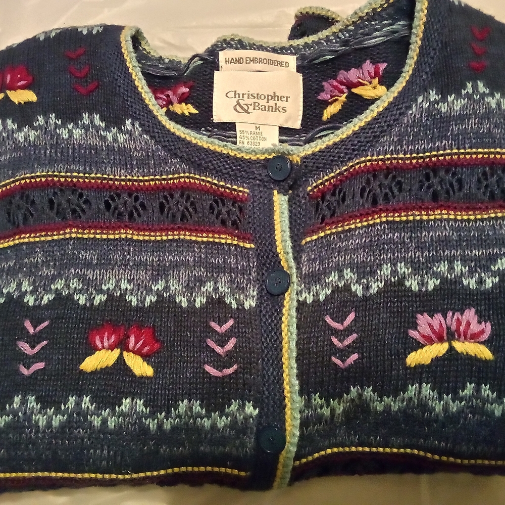 Christopher & Banks Sweater 90sVtg ( Lost Boys Collection) - Picture 1 of 4